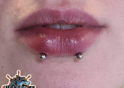 double snake bite piercing