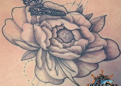 peony flower tattoo