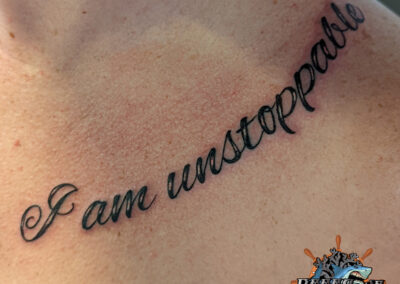 lettering tattoo